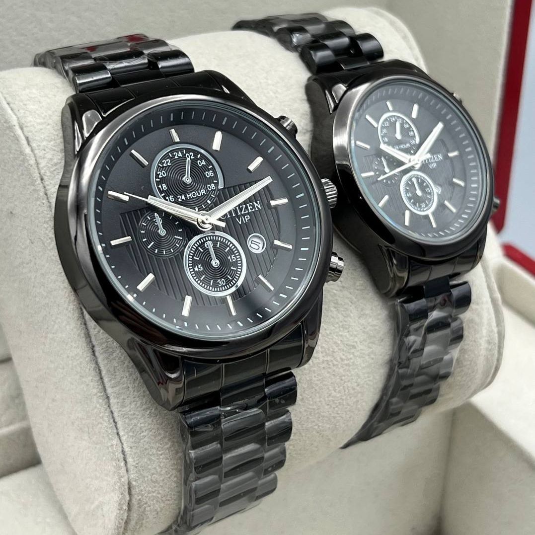 ست ساعت مچی عقربه ای زنانه و مردانه مدل Cit 04 -  - 2