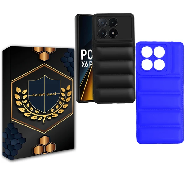 کاور گلدن گارد مدل Puffer مناسب برای گوشی موبایل  شیائومی POCO X6 PRO  مجموعه 2عددی