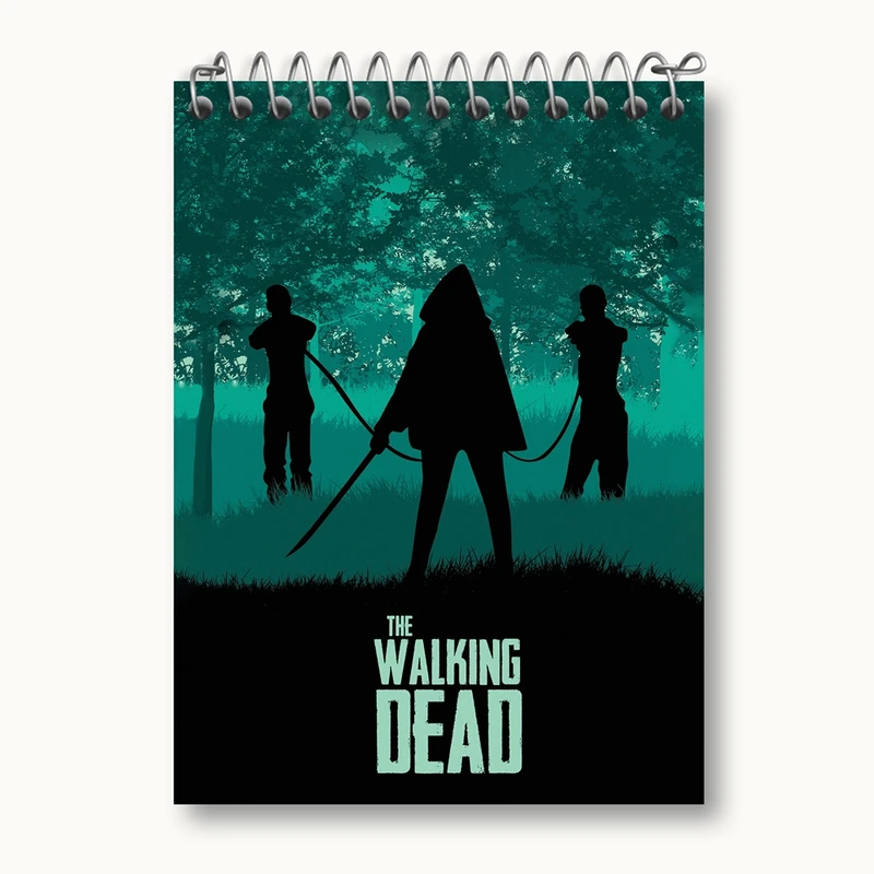دفتر یادداشت 50 برگ خندالو مدل سریال مردگان متحرک The Walking Dead کد 10183