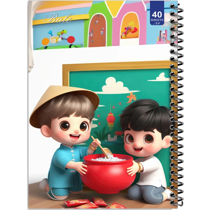 دفتر نقاشی 40 برگ انتشارات بله طرح پسرانه کد A4-K605