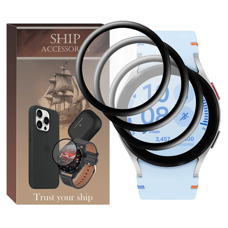 محافظ صفحه نمایش شیپ مدل Pmma-SH مناسب برای ساعت هوشمند سامسونگ Galaxy Watch FE بسته سه عددی
