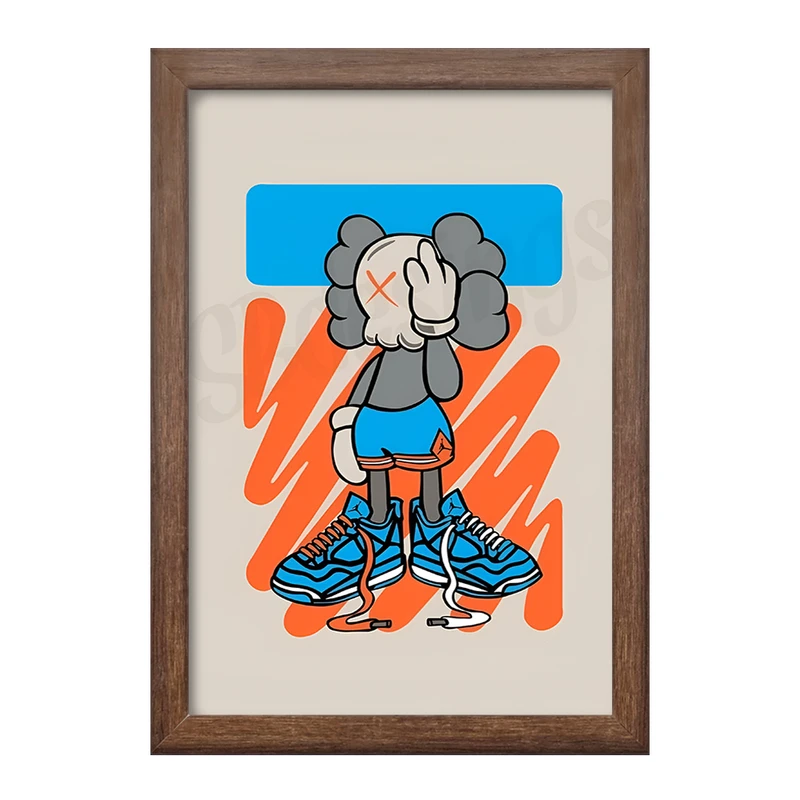 تابلو خندالو طرح  کاوز (Kaws) کد F11035