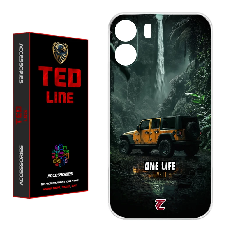 کاور تد لاین طرح ماشین آفرود کد 1119 مناسب برای گوشی موبایل شیائومی Redmi 13C / Poco C65