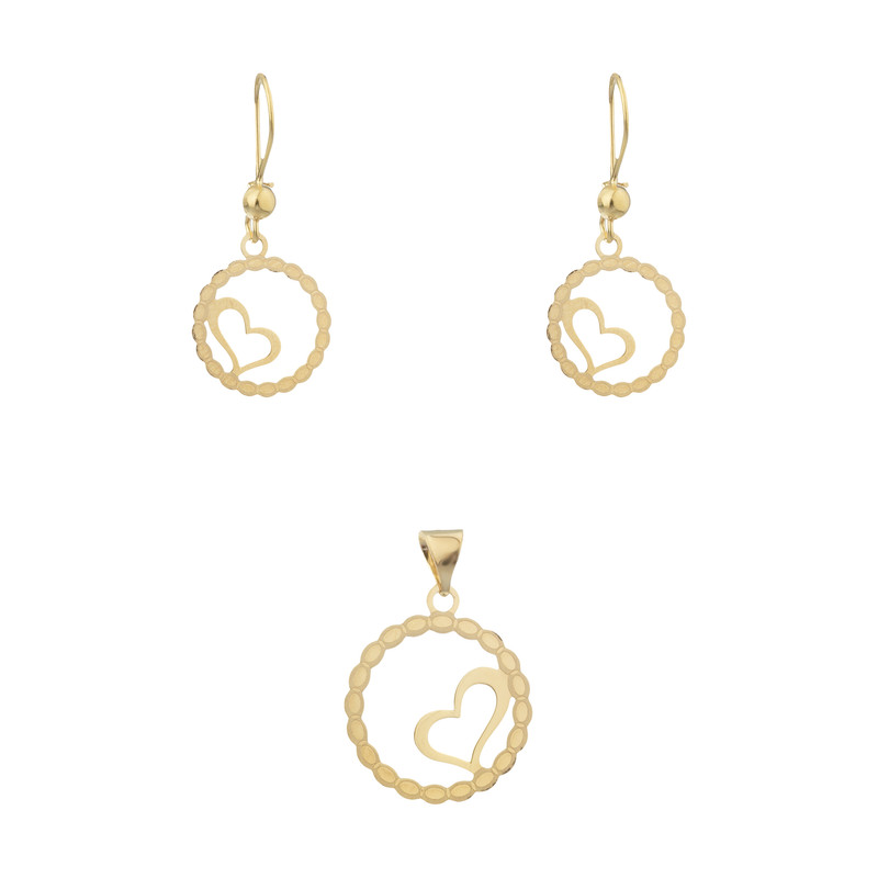 نیم ست طلا 18 عیار زنانه مایا ماهک مدل MS0515 نیم ست طلا 18 عیار زنانه مایا ماهک مدل MS0515