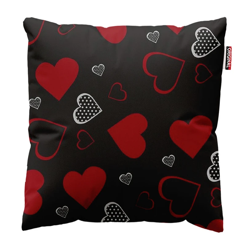   کوسن پاد آفرین طرح قلب کد 4838 سایز 30*30 سانتی متر