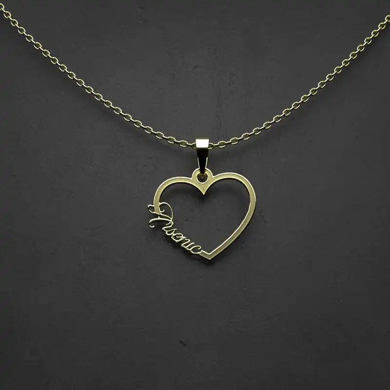 گردنبند طلا 18 عیار زنانه مدوپد مدل اسم Arsenic کد VV2-1-1182