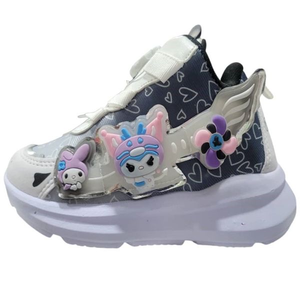 کفش راحتی دخترانه مدل کرومی چراغدار