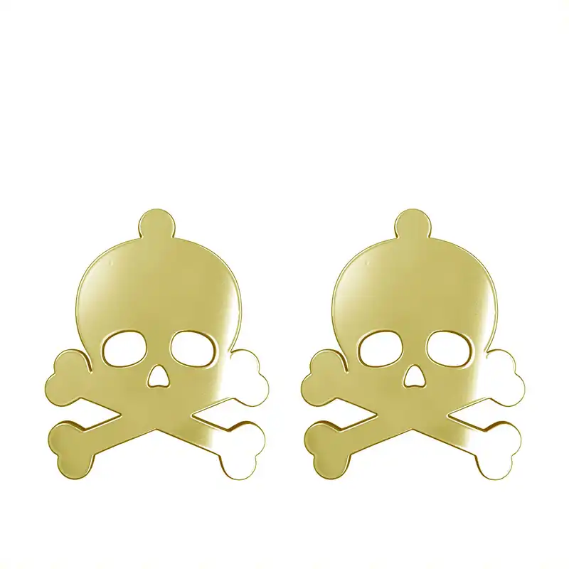 گوشواره طلا 18 عیار زنانه مدوپد مدل جمجمه کد GA1-15685