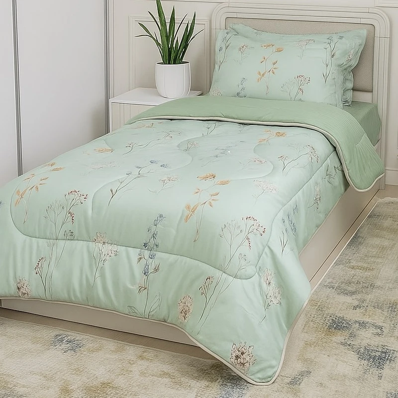 سرویس روتختی 1 نفر 4 تکه مدل بهاری