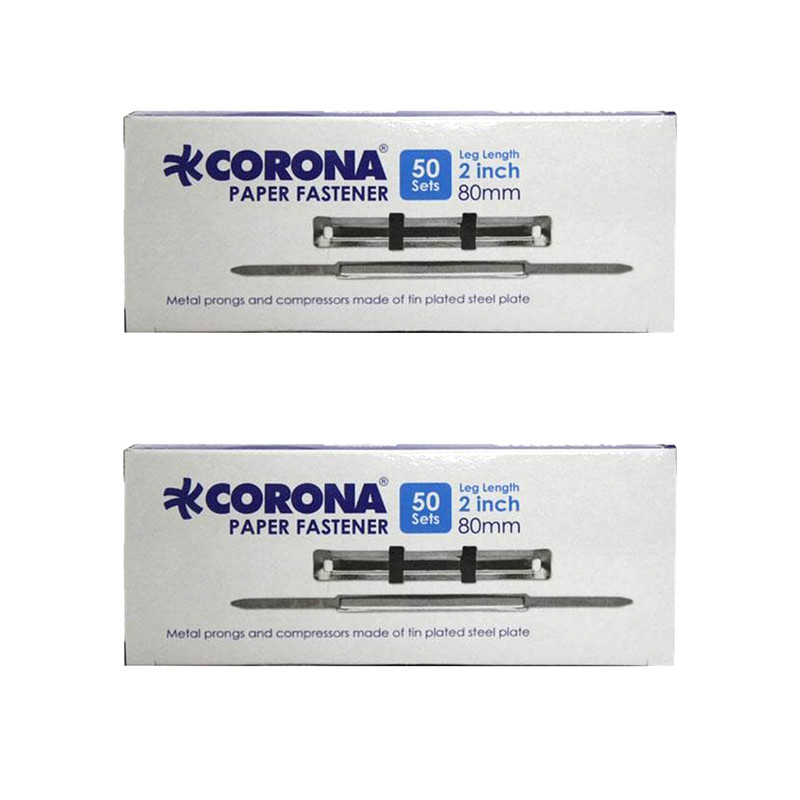 گیره پوشه کرونا مدل 80 - s بسته 100عددی