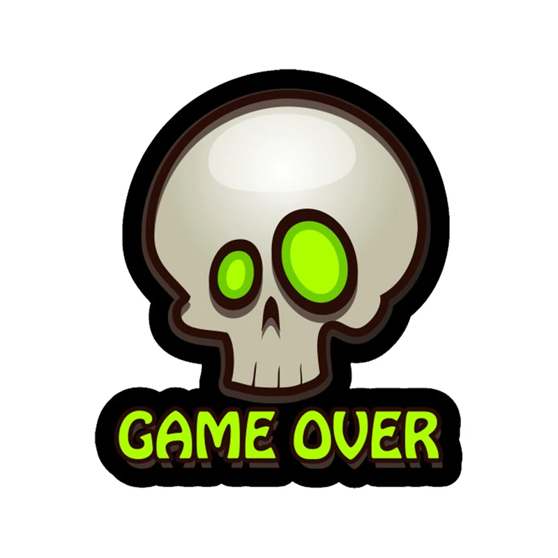 استیکر لپ تاپ طرح Game Over کد 436