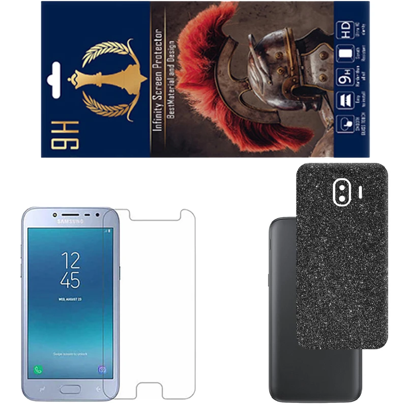 محافظ صفحه نمایش اینفینیتی مدل PRO مناسب برای گوشی موبایل سامسونگ GALAXY J2 PRO به همراه برچسب پوششی