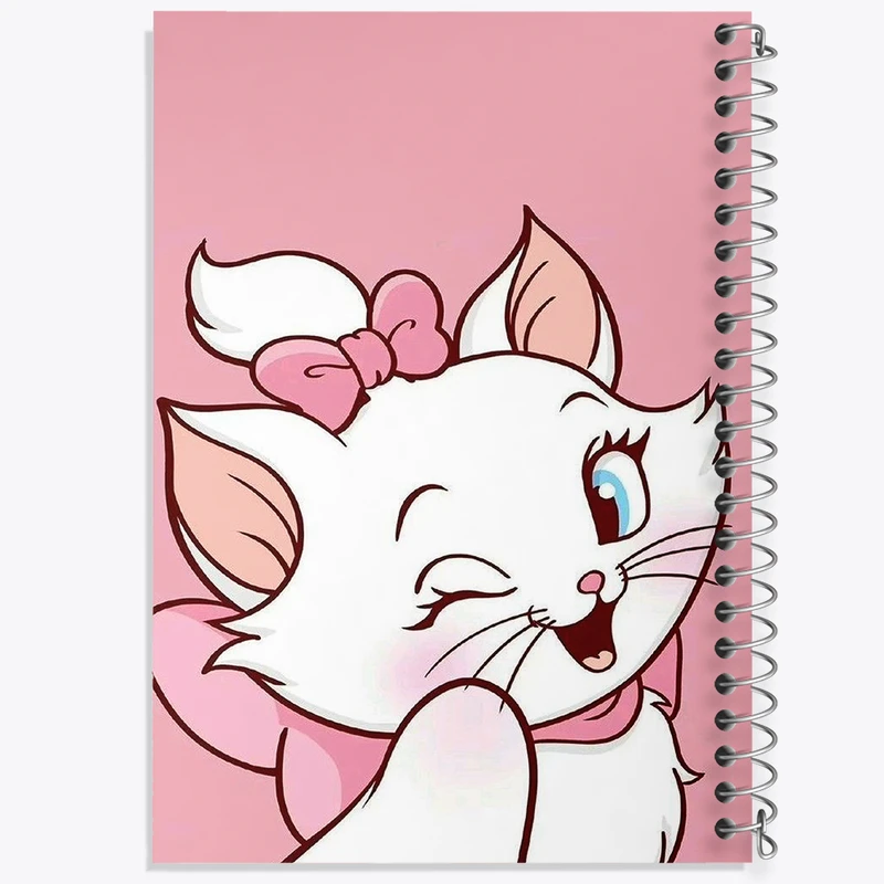 دفتر نقاشی 50 برگ خندالو طرح گربه ماری (Marie) کد N1826