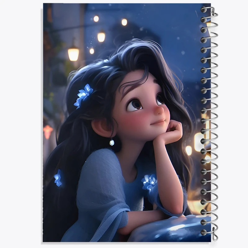 دفتر ژورنال نویسی 50 برگ خندالو مدل نقطه ای طرح دخترانه کد N3392