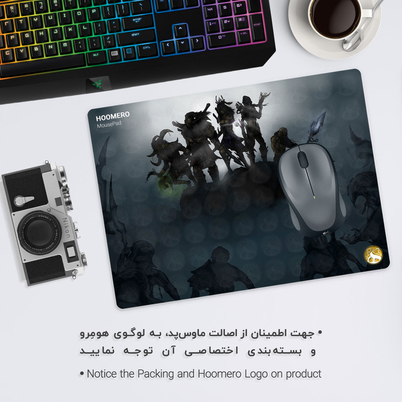 ماوس پد هومرو طرح بازی Warcraft مدل A1958 1