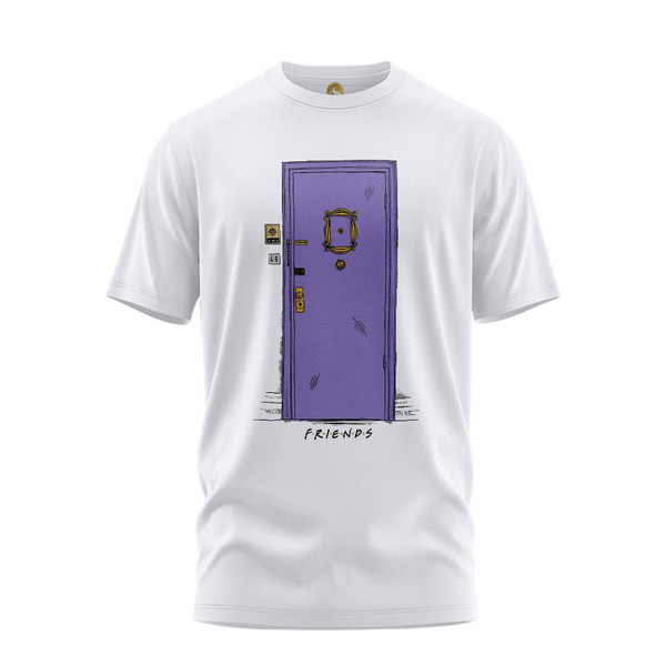 تی شرت آستین کوتاه زنانه هومرو مدل  TW517 طرح فرندز