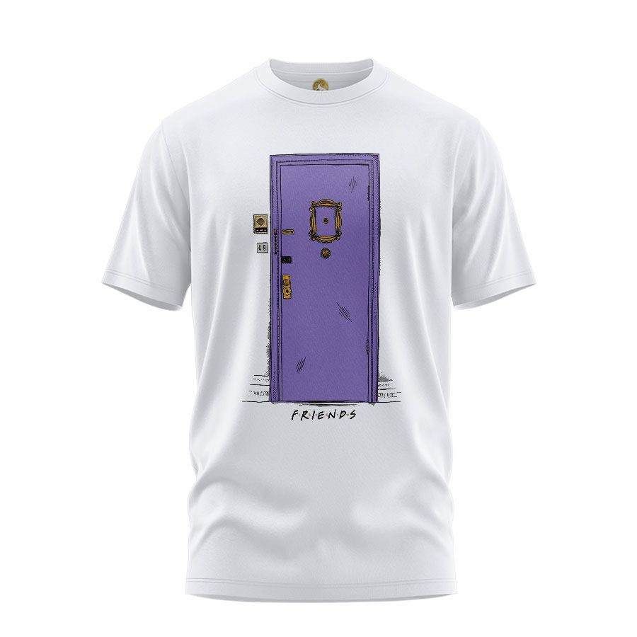 تی شرت آستین کوتاه زنانه هومرو مدل  TW517 طرح فرندز -  - 1