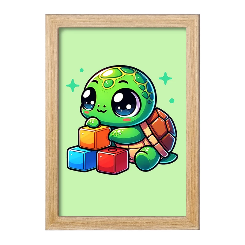 تابلو خندالو مدل لاکپشت کیوت کد F7707