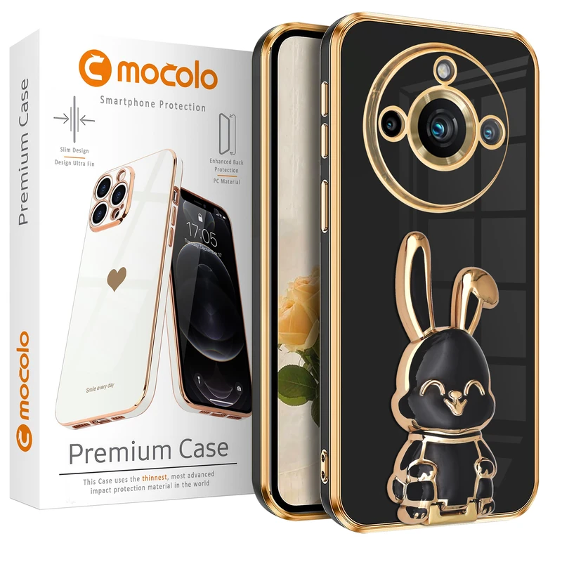 کاور موکولو مدل Lapin مناسب برای گوشی موبایل ریلمی Realme 11 Pro Plus به همراه پایه نگهدارنده
