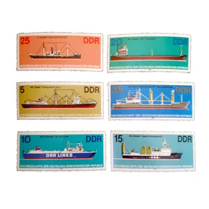 تمبر یادگاری طرح وسایل تقلیه مدل کشتی کد vas-220 مجموعه 6 عددی