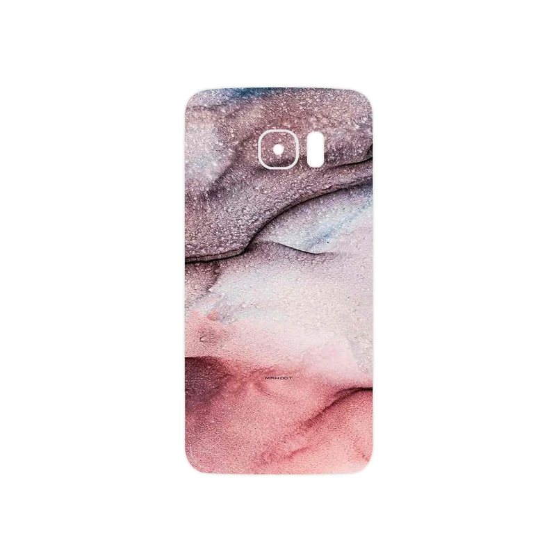 برچسب پوششی ماهوت مدل Smoky pink marble مناسب برای گوشی موبایل سامسونگ Galaxy S7 Edge