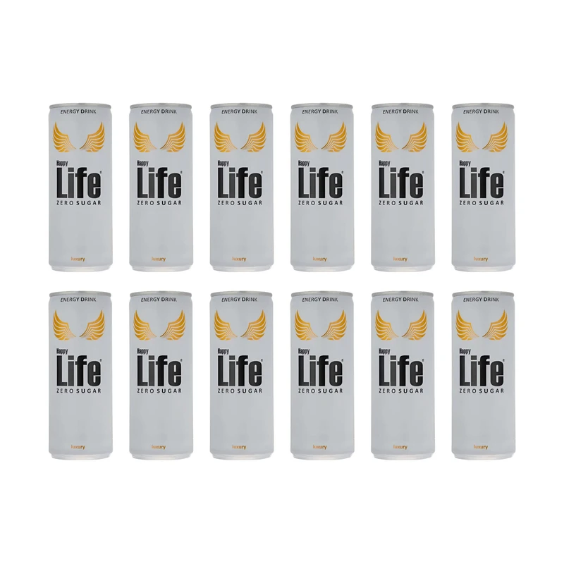 نوشابه انرژی زا بدون شکر لایف - 250 میلی لیتر بسته 12 عددی