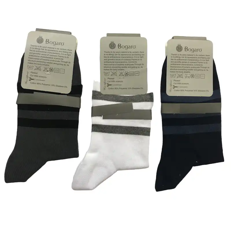 جوراب ورزشی مردانه مدل نانو bmn مجموعه 3 عددی