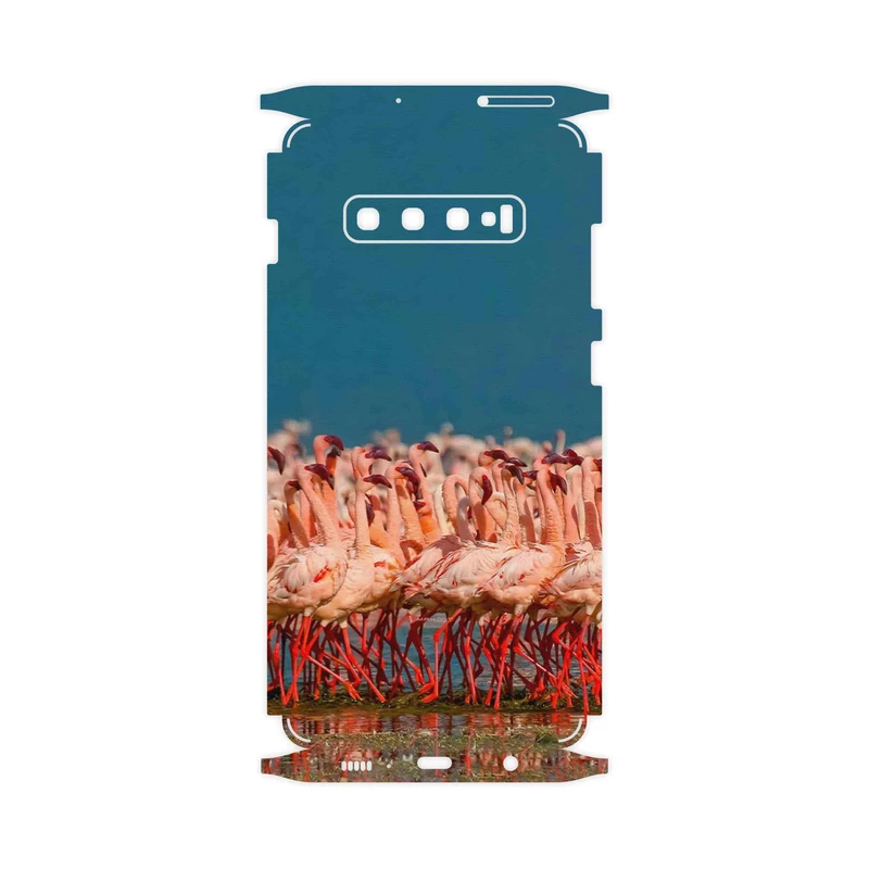 برچسب پوششی ماهوت مدل Flamingo-FullSkin مناسب برای گوشی موبایل سامسونگ Galaxy S10 Plus
