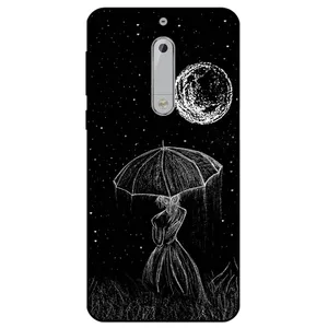 Megafone Girl and Moon 1369 Cover For Nokia 5