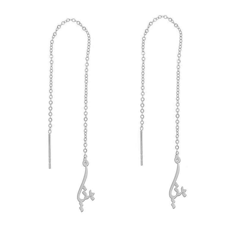 گوشواره نقره زنانه لیردا مدل اسم بیتا gosh sss bita 54