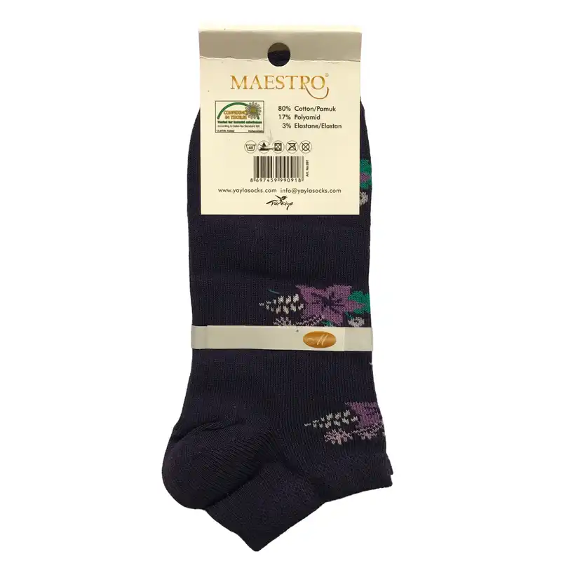 جوراب زنانه مدل مچی طرح گل