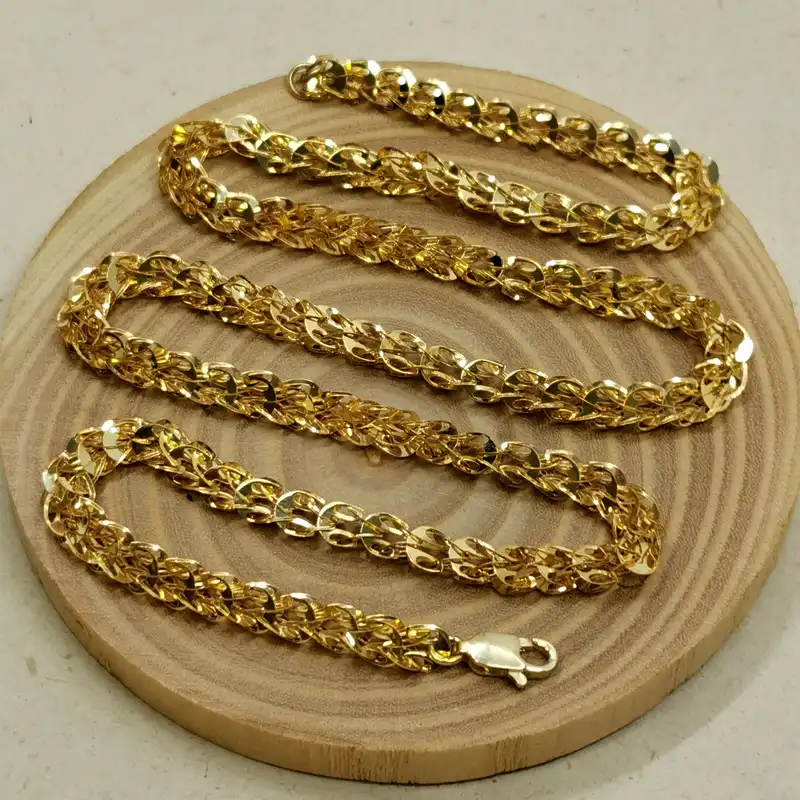 زنجیر نقره زنانه مدل ری را Q16 24k