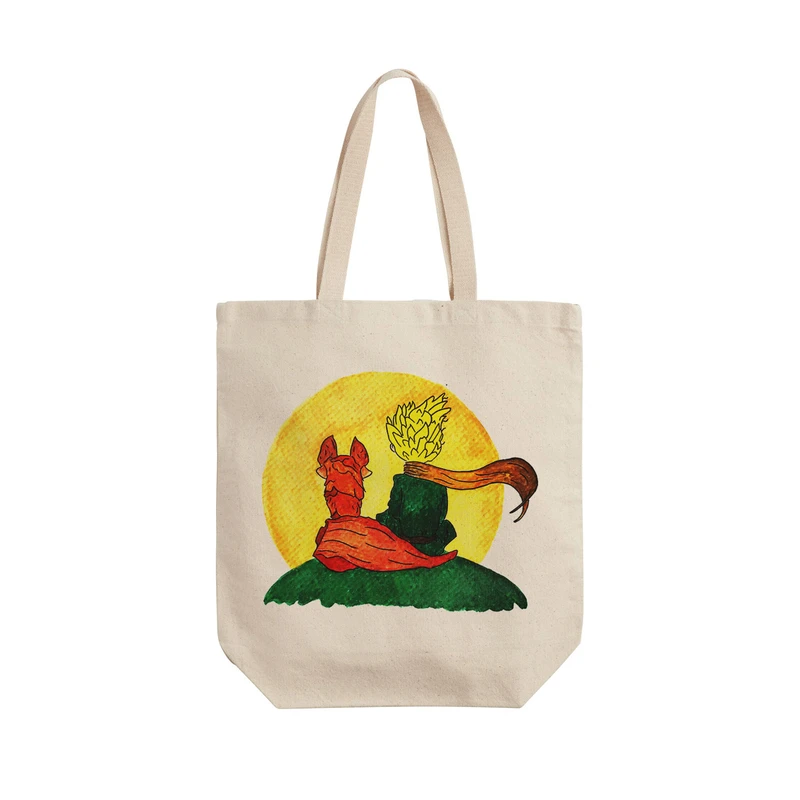 ساک خرید ترمه طراحان ایده مدل شازده کوچولو و روباه کد cfp2036 - L