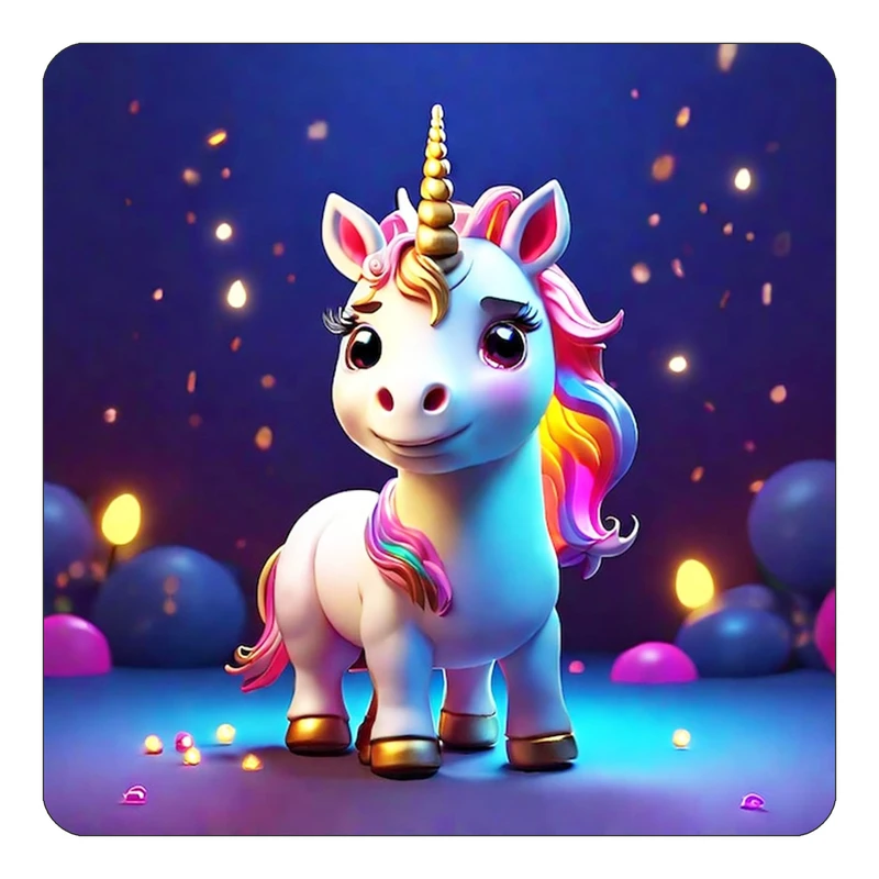 مگنت کاکتی طرح اسب تک شاخ و یونیکورن مدل mp30771