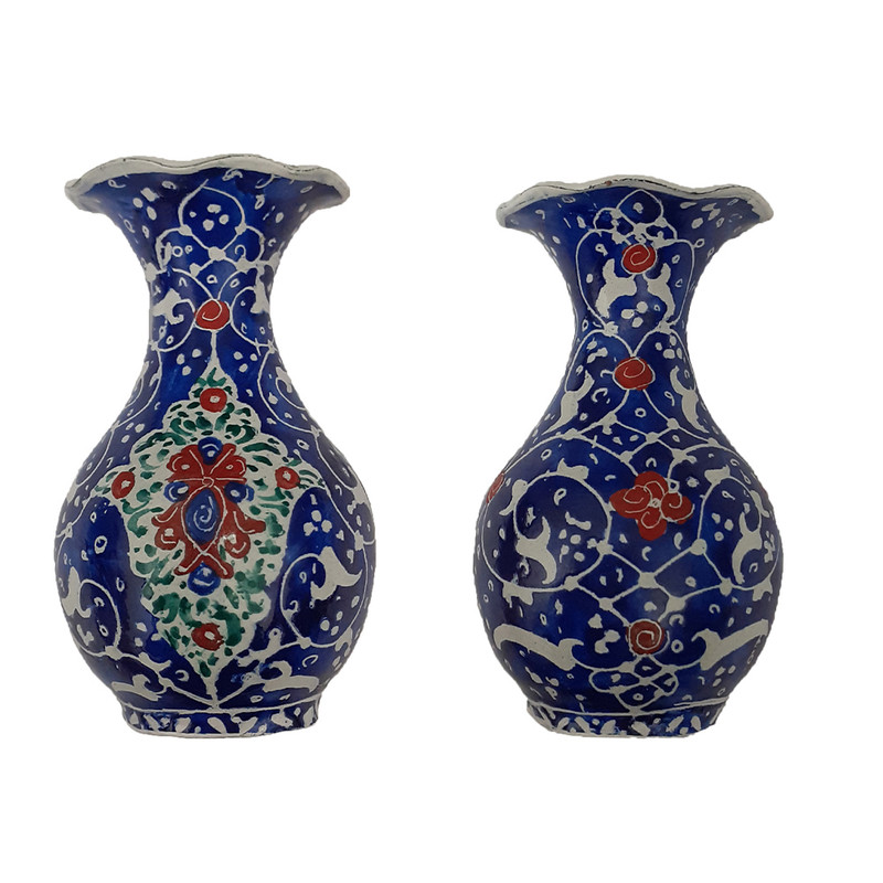 گلدان میناکاری کد 15 بسته 2 عددی