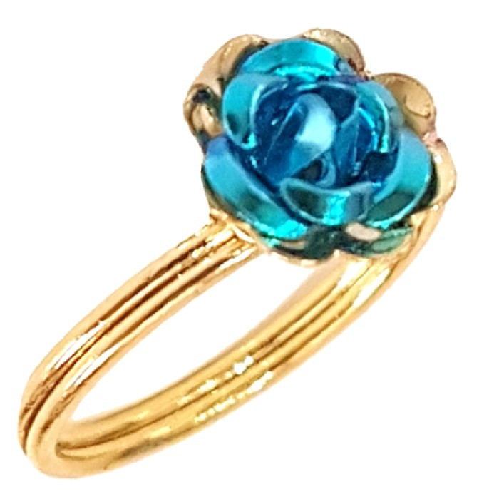 انگشتر دخترانه مدل گل رز کد P9800