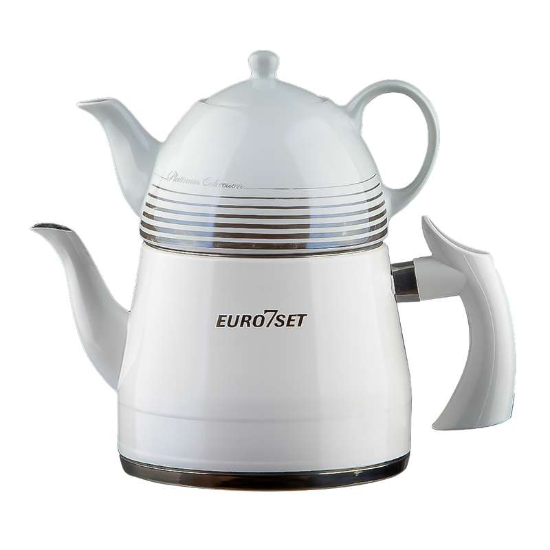 ست کتری و قوری یوروست مدل رنگی کد 2840 گنجایش کتری 3 لیتر گنجایش قوری 1 لیتر