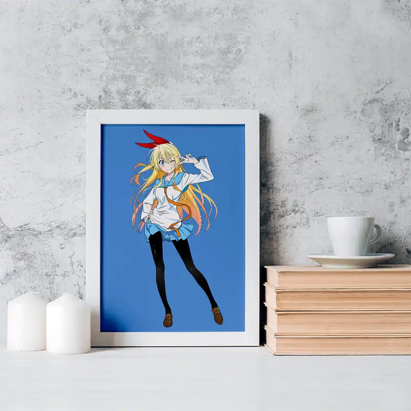 تابلو خندالو مدل انیمه عشق دروغین کد 17131