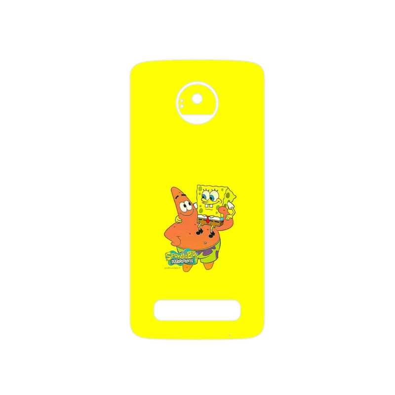 برچسب پوششی ماهوت مدل SpongeBob SquarePants مناسب برای گوشی موبایل موتورولا Moto Z