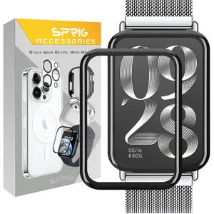 محافظ صفحه نمایش اسپریگ مدل Glass Pmma مناسب برای ساعت هوشمند شیائومی Mi band 8 Pro