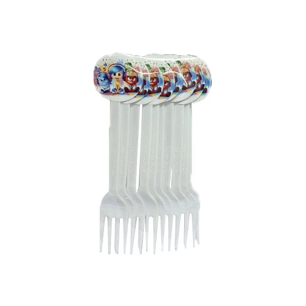 چنگال یکبار مصرف مدل درون و بیرون کد InsideOutF2 مجموعه 10 عددی