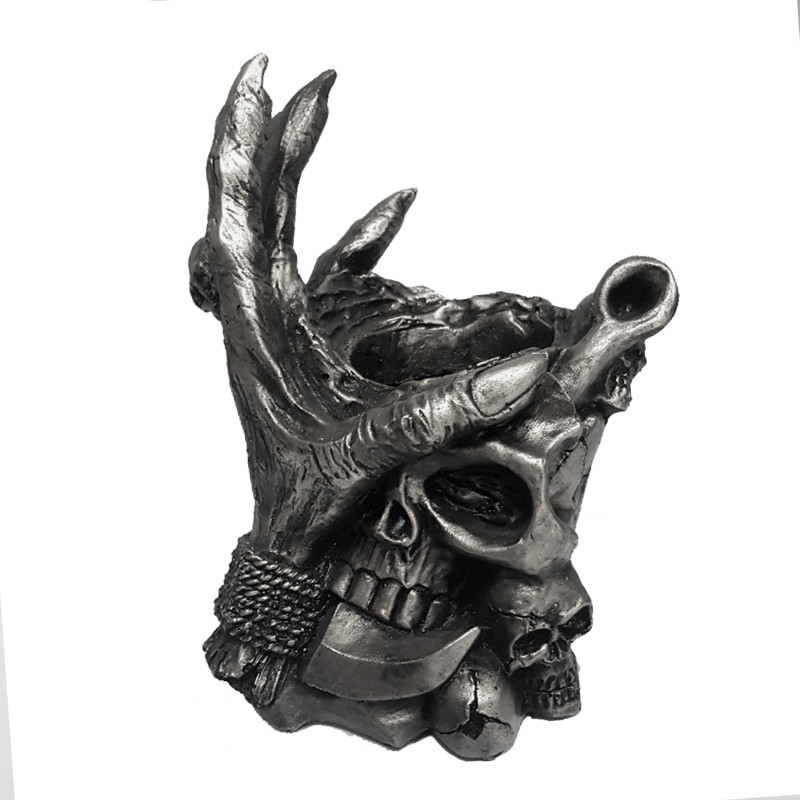 جامدادی رومیزی مدل جمجمه کد SilverSkull