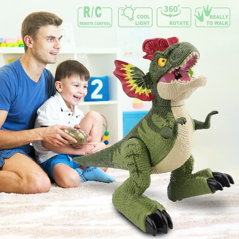 ربات کنترلی مدل دایناسور دودزا طرح Dilophosaurus
