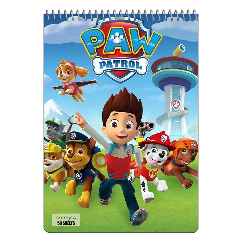 دفتر نقاشی 50 برگ سیمی کارنیکا طرح سگ های نگهبان paw patrol کد 91587