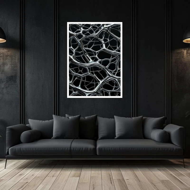 تابلو بکلیت طرح تجسمی شبکه بافتی دکوری هنری و مدرن مدل W-bu5370