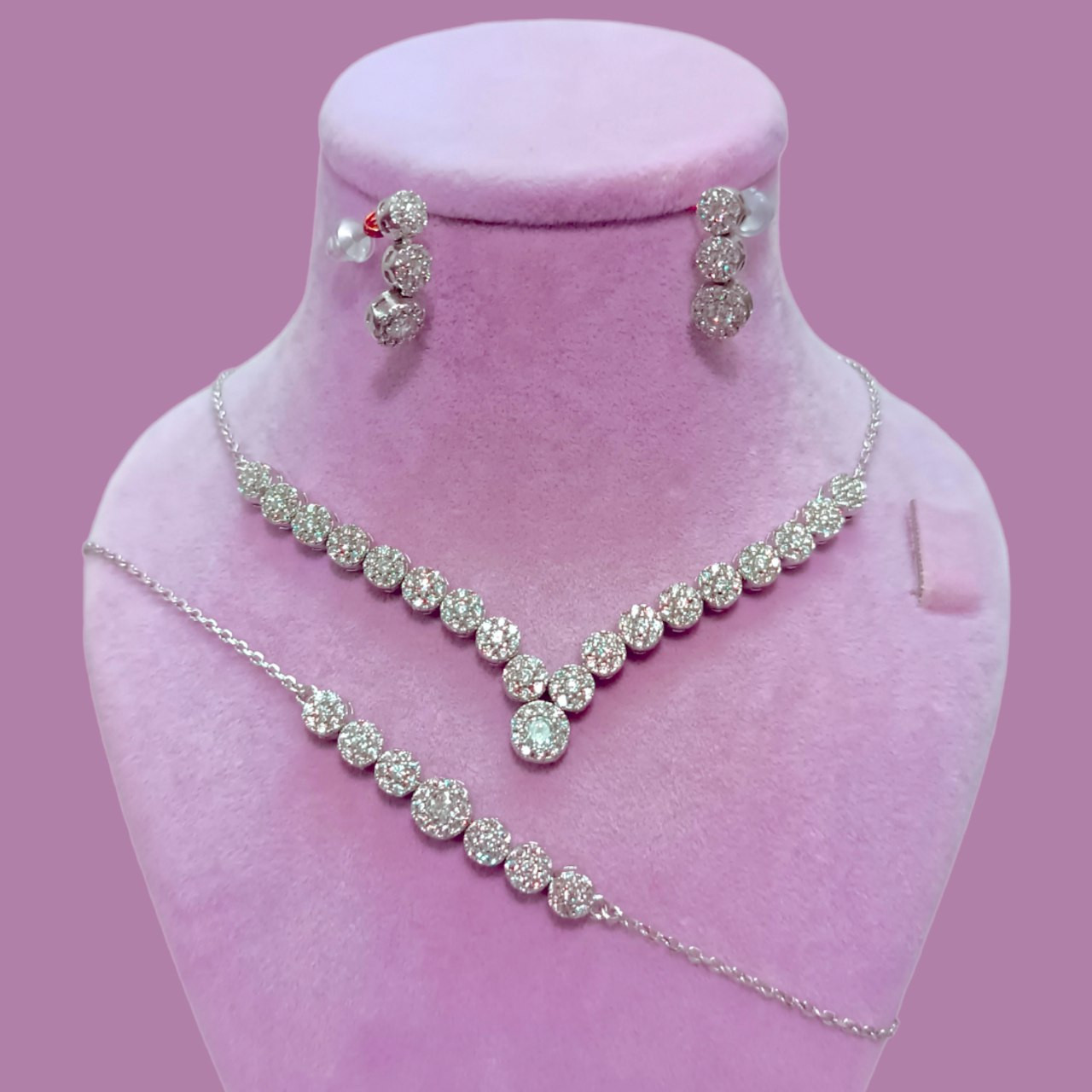 نیم ست نقره زنانه مدل فلاور ساچ نیم ست نقره زنانه مدل فلاور ساچ