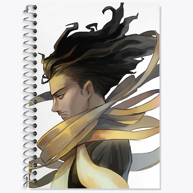 دفتر زبان 50 برگ خندالو مدل سه خط طرح ایزاوا سنسهه انیمه آکادمی قهرمان من کد 11585