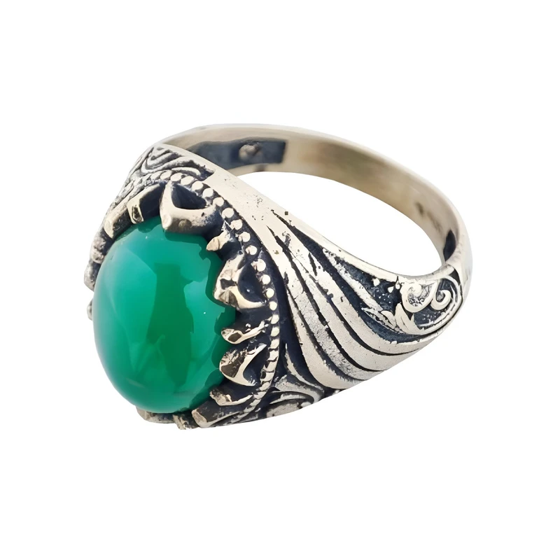 انگشتر مردانه مدل عقیق خراسان q065