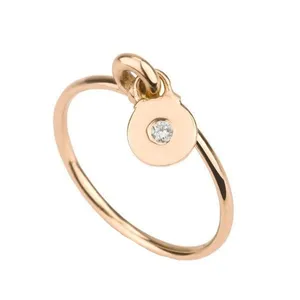  انگشتر طلا 18 عیار زنانه قیراط طرح تک سنگ کد GH3168