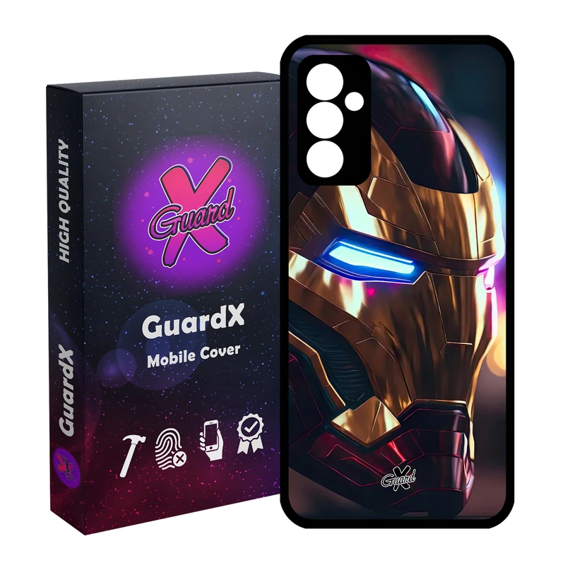 کاور گارد ایکس طرح Iron Man مدل Glass10604 مناسب برای گوشی موبایل سامسونگ Galaxy A14 / A14 5G